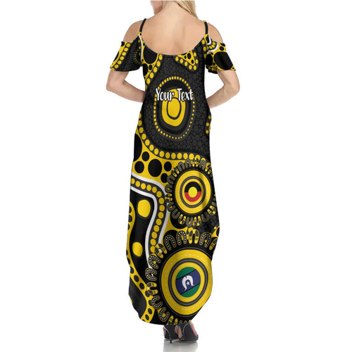 Richmond NAIDOC Week 2026 Personalised Summer Maxi Dress 50 Years of Deadly Aboriginal Art