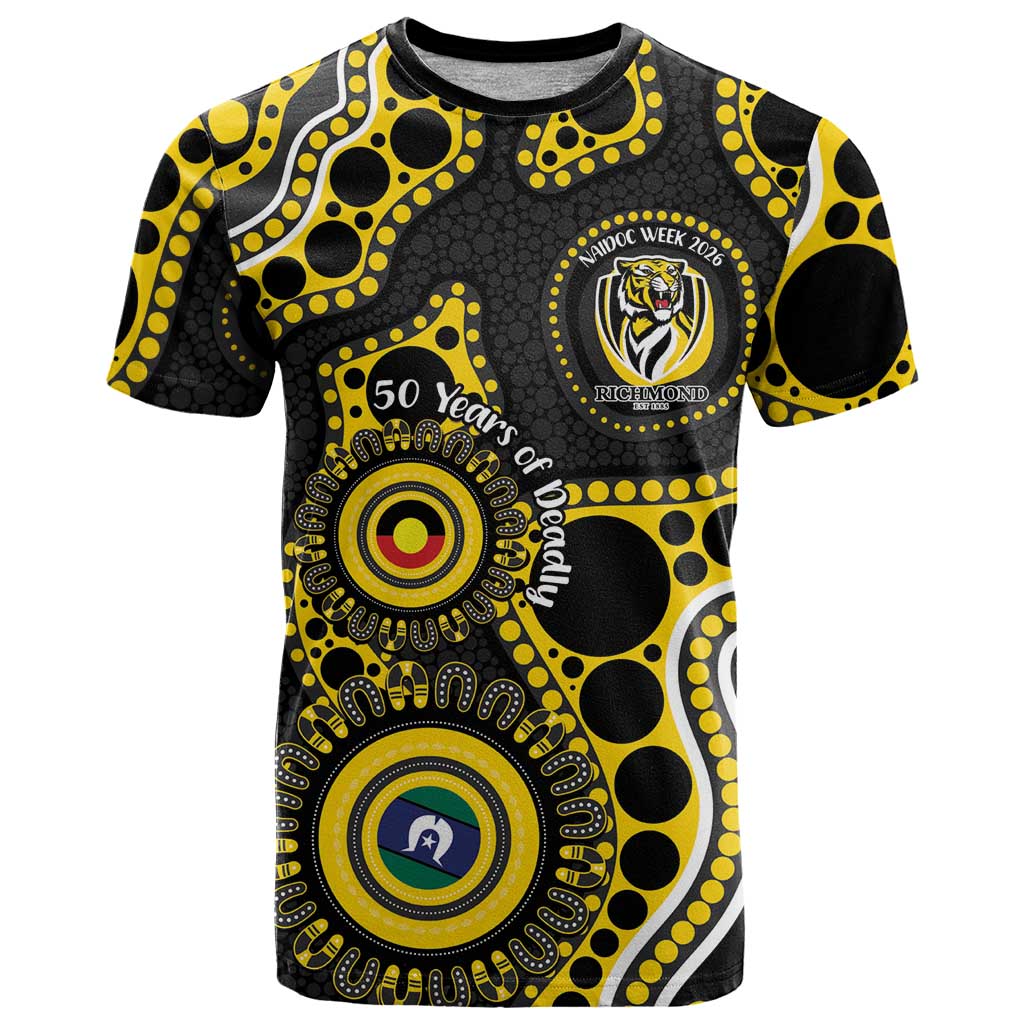 Richmond NAIDOC Week 2026 Personalised T Shirt 50 Years of Deadly Aboriginal Art