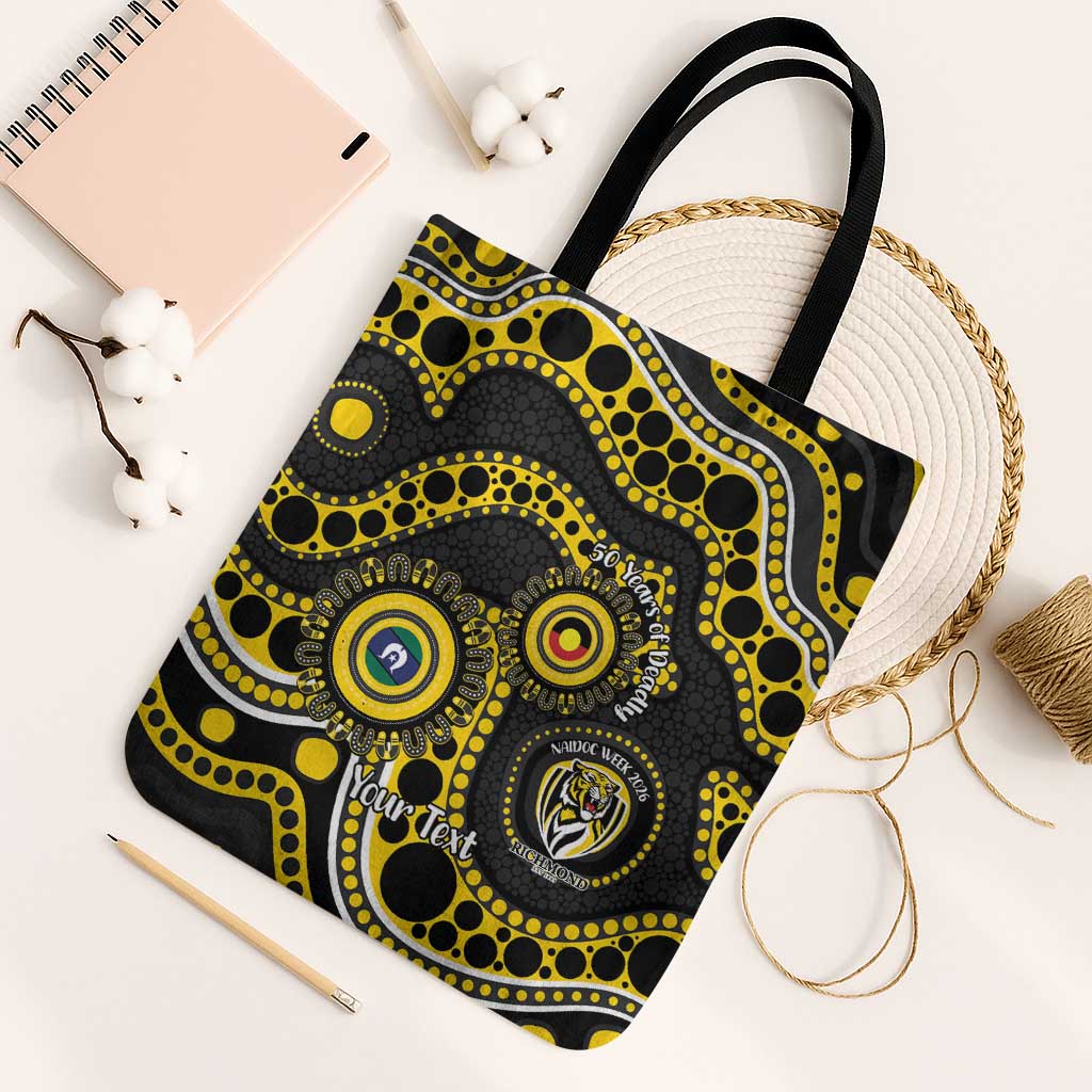 Richmond NAIDOC Week 2026 Personalised Tote Bag 50 Years of Deadly Aboriginal Art