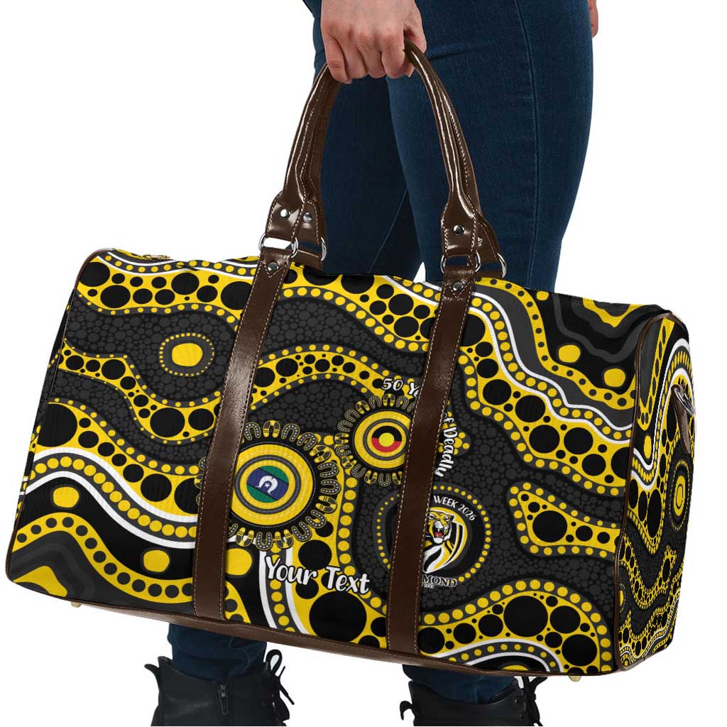 Richmond NAIDOC Week 2026 Personalised Travel Bag 50 Years of Deadly Aboriginal Art