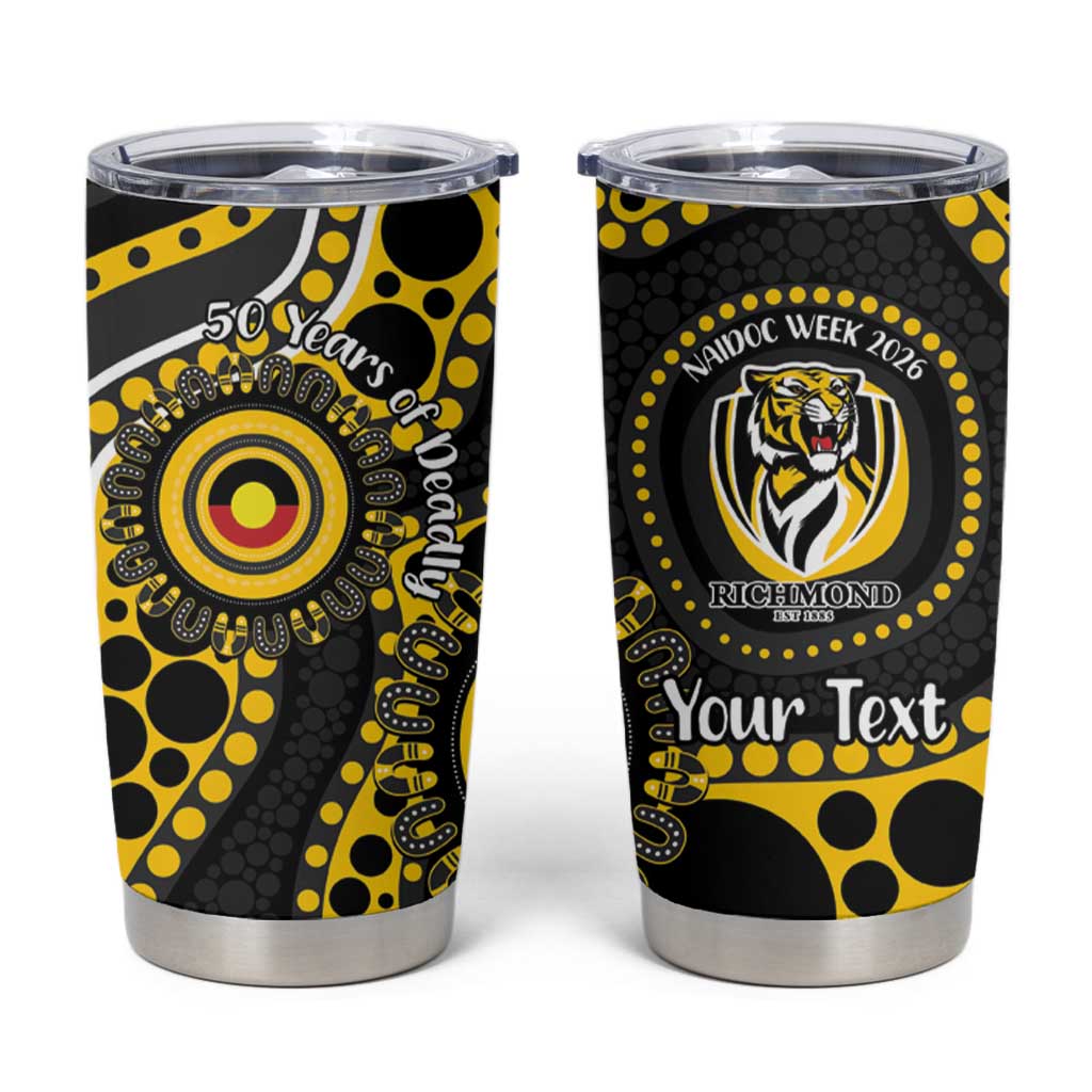 Richmond NAIDOC Week 2026 Personalised Tumbler Cup 50 Years of Deadly Aboriginal Art
