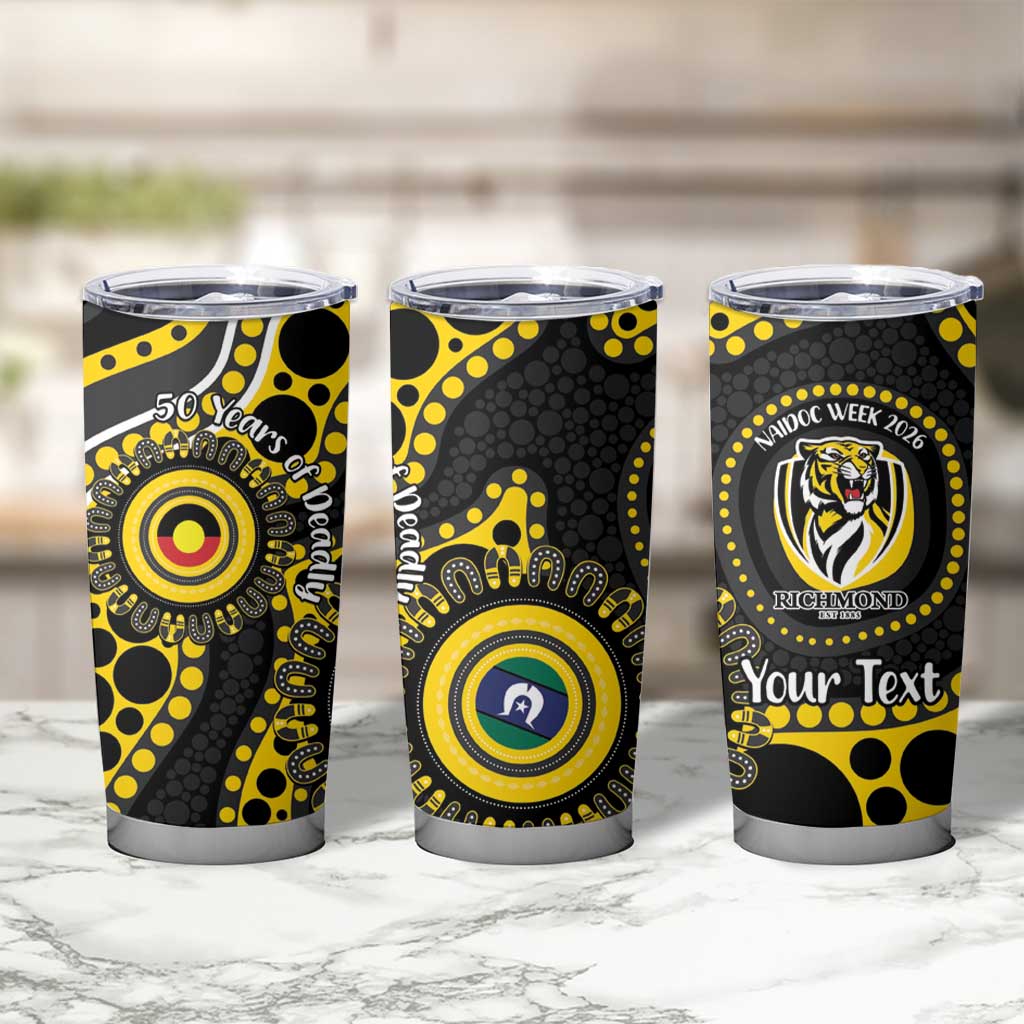 Richmond NAIDOC Week 2026 Personalised Tumbler Cup 50 Years of Deadly Aboriginal Art
