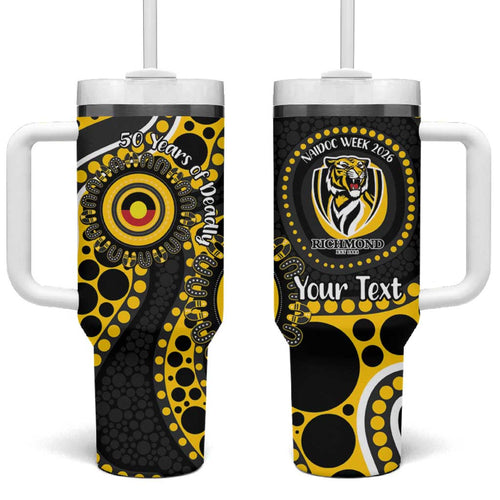Richmond NAIDOC Week 2026 Personalised Tumbler With Handle 50 Years of Deadly Aboriginal Art