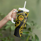 Richmond NAIDOC Week 2026 Personalised Tumbler With Handle 50 Years of Deadly Aboriginal Art