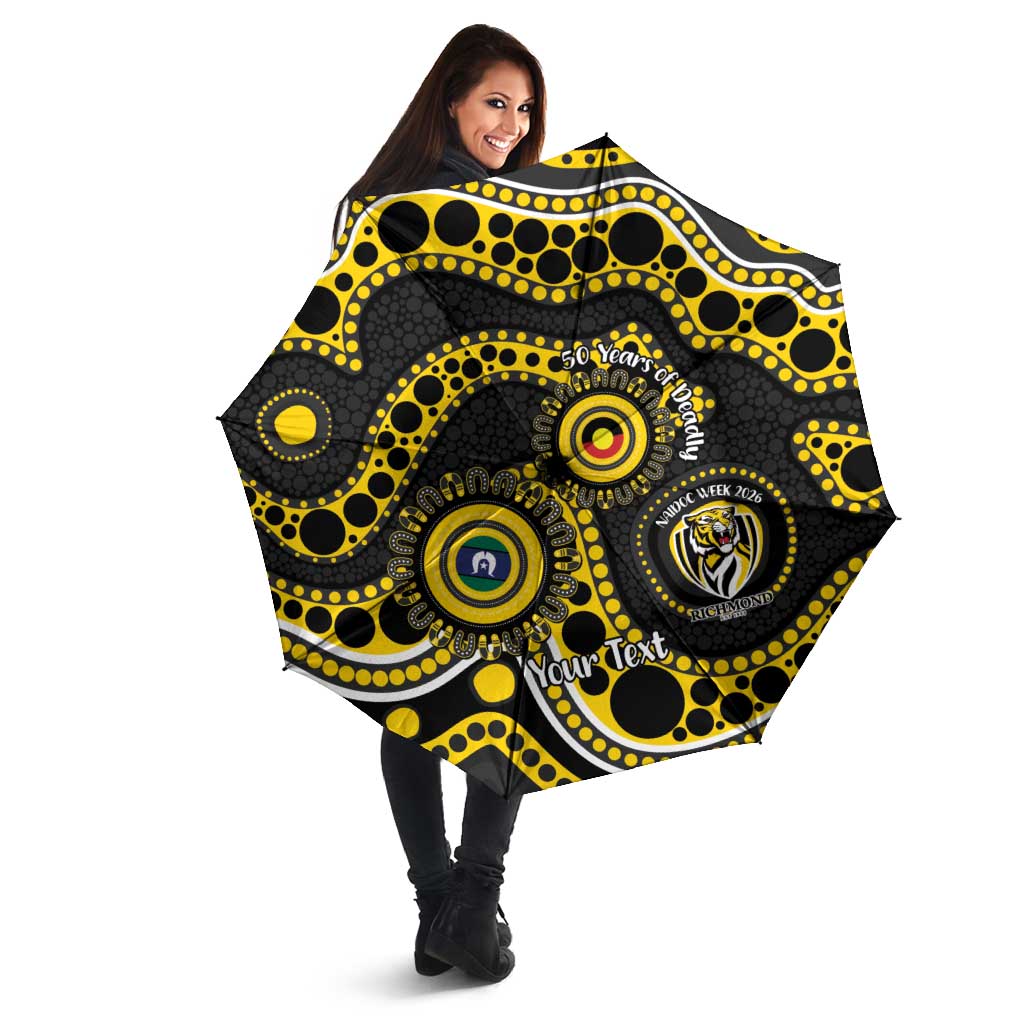 Richmond NAIDOC Week 2026 Personalised Umbrella 50 Years of Deadly Aboriginal Art