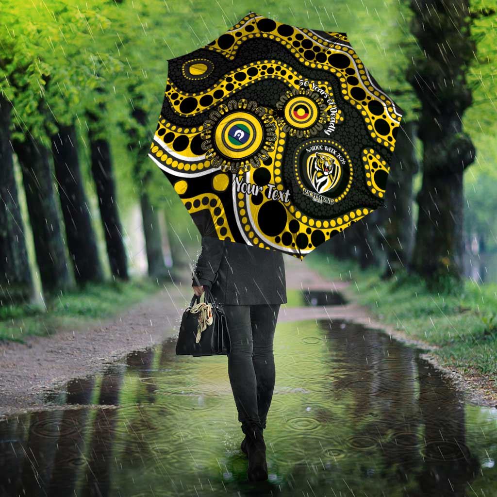 Richmond NAIDOC Week 2026 Personalised Umbrella 50 Years of Deadly Aboriginal Art