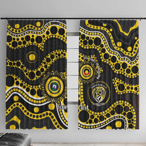 Richmond NAIDOC Week 2026 Personalised Window Curtain 50 Years of Deadly Aboriginal Art