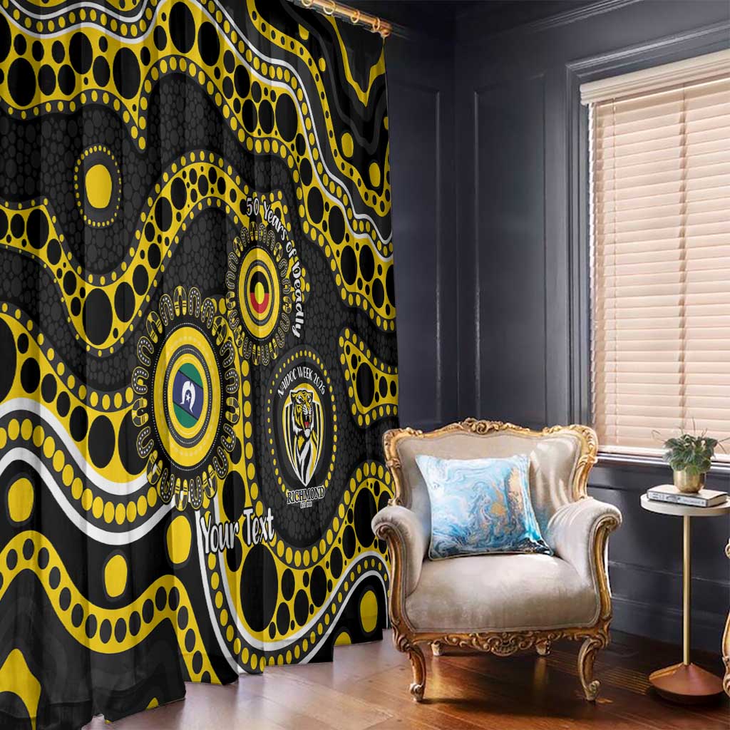Richmond NAIDOC Week 2026 Personalised Window Curtain 50 Years of Deadly Aboriginal Art