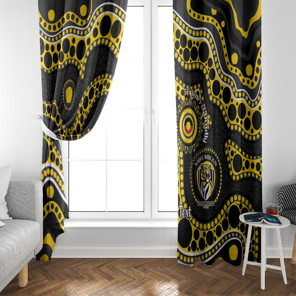 Richmond NAIDOC Week 2026 Personalised Window Curtain 50 Years of Deadly Aboriginal Art