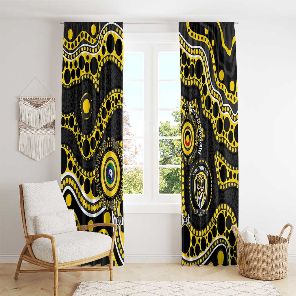 Richmond NAIDOC Week 2026 Personalised Window Curtain 50 Years of Deadly Aboriginal Art