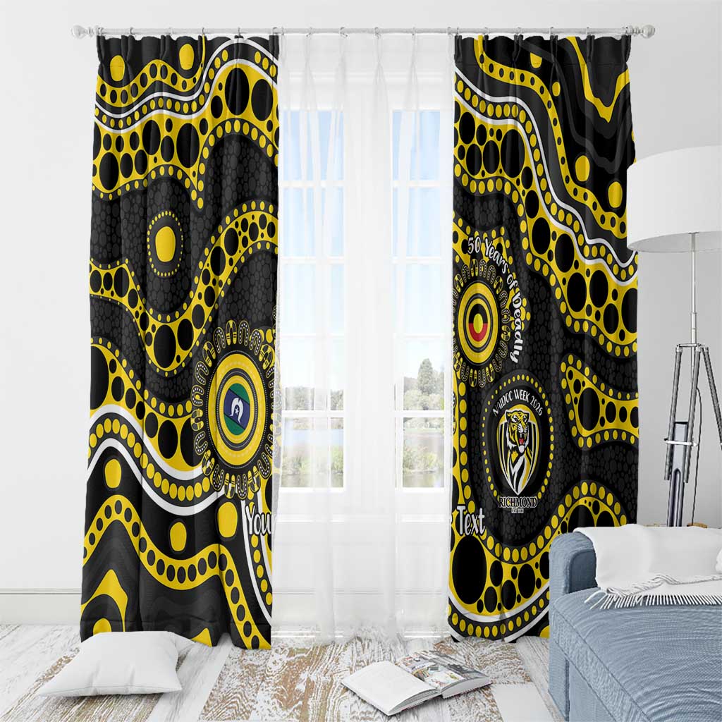 Richmond NAIDOC Week 2026 Personalised Window Curtain 50 Years of Deadly Aboriginal Art