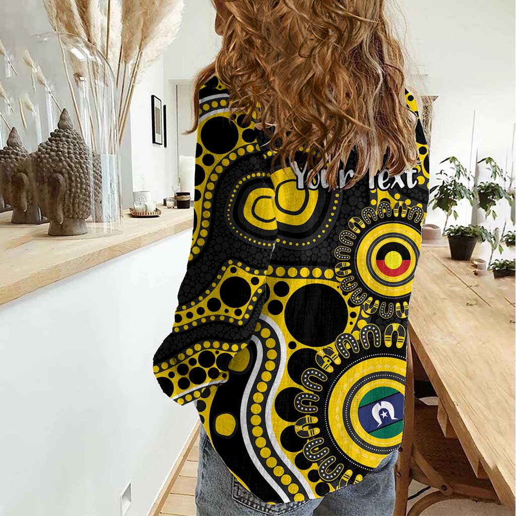 Richmond NAIDOC Week 2026 Personalised Women Casual Shirt 50 Years of Deadly Aboriginal Art