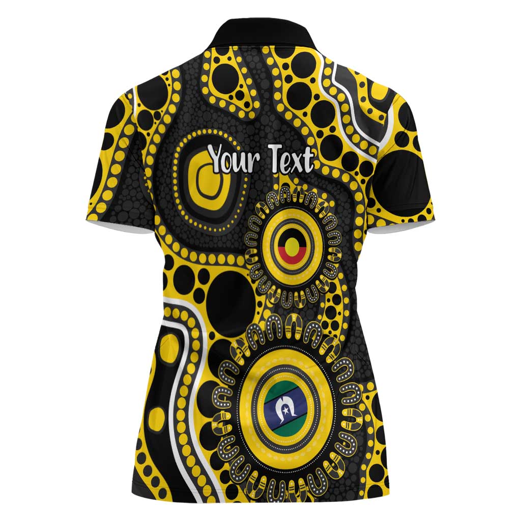 Richmond NAIDOC Week 2026 Personalised Women Polo Shirt 50 Years of Deadly Aboriginal Art
