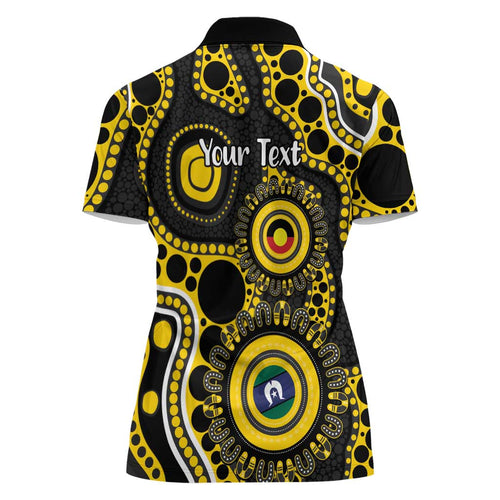 Richmond NAIDOC Week 2026 Personalised Women Polo Shirt 50 Years of Deadly Aboriginal Art