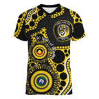 Richmond NAIDOC Week 2026 Personalised Women V-Neck T-Shirt 50 Years of Deadly Aboriginal Art