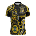 Richmond NAIDOC Week 2026 Personalised Zipper Polo Shirt 50 Years of Deadly Aboriginal Art