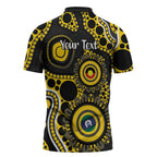 Richmond NAIDOC Week 2026 Personalised Zipper Polo Shirt 50 Years of Deadly Aboriginal Art