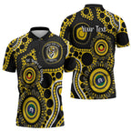 Richmond NAIDOC Week 2026 Personalised Zipper Polo Shirt 50 Years of Deadly Aboriginal Art