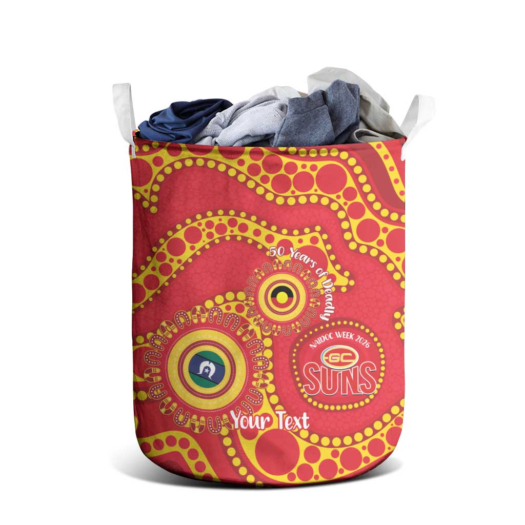 Suns NAIDOC Week 2026 Personalised Laundry Basket 50 Years of Deadly Aboriginal Art