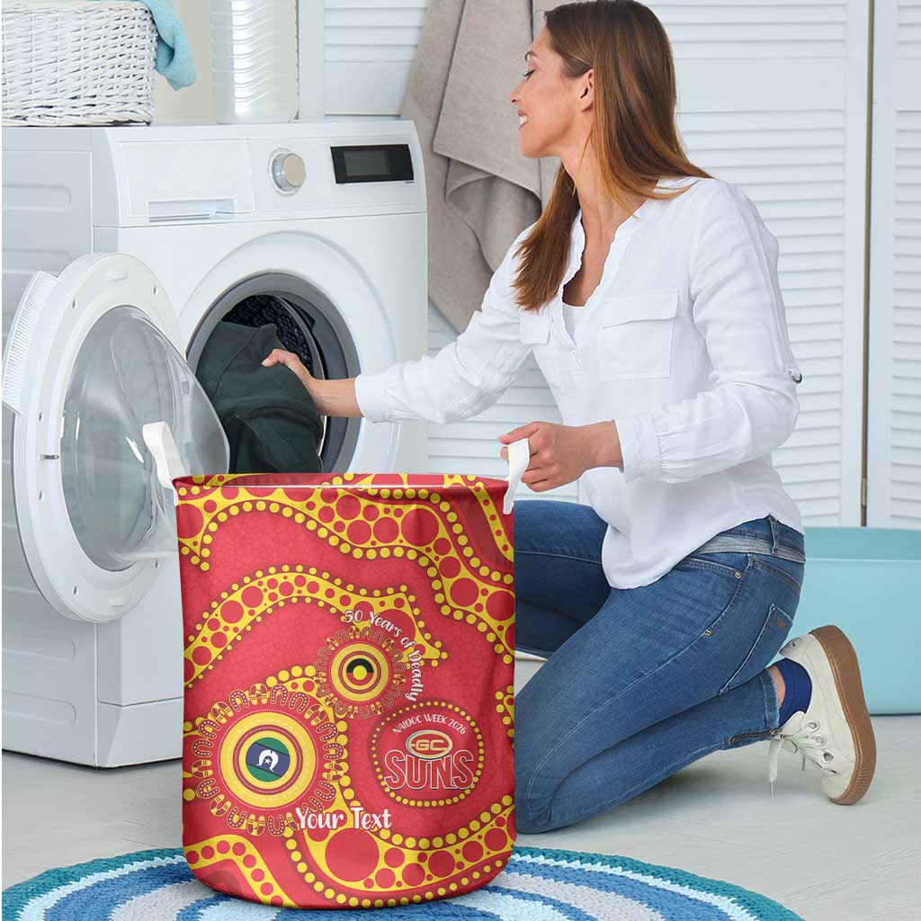 Suns NAIDOC Week 2026 Personalised Laundry Basket 50 Years of Deadly Aboriginal Art