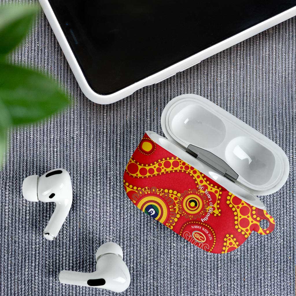 Suns NAIDOC Week 2026 Personalised AirPods Case 50 Years of Deadly Aboriginal Art