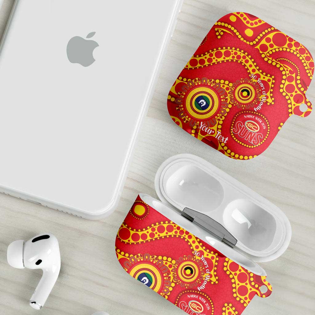 Suns NAIDOC Week 2026 Personalised AirPods Case 50 Years of Deadly Aboriginal Art
