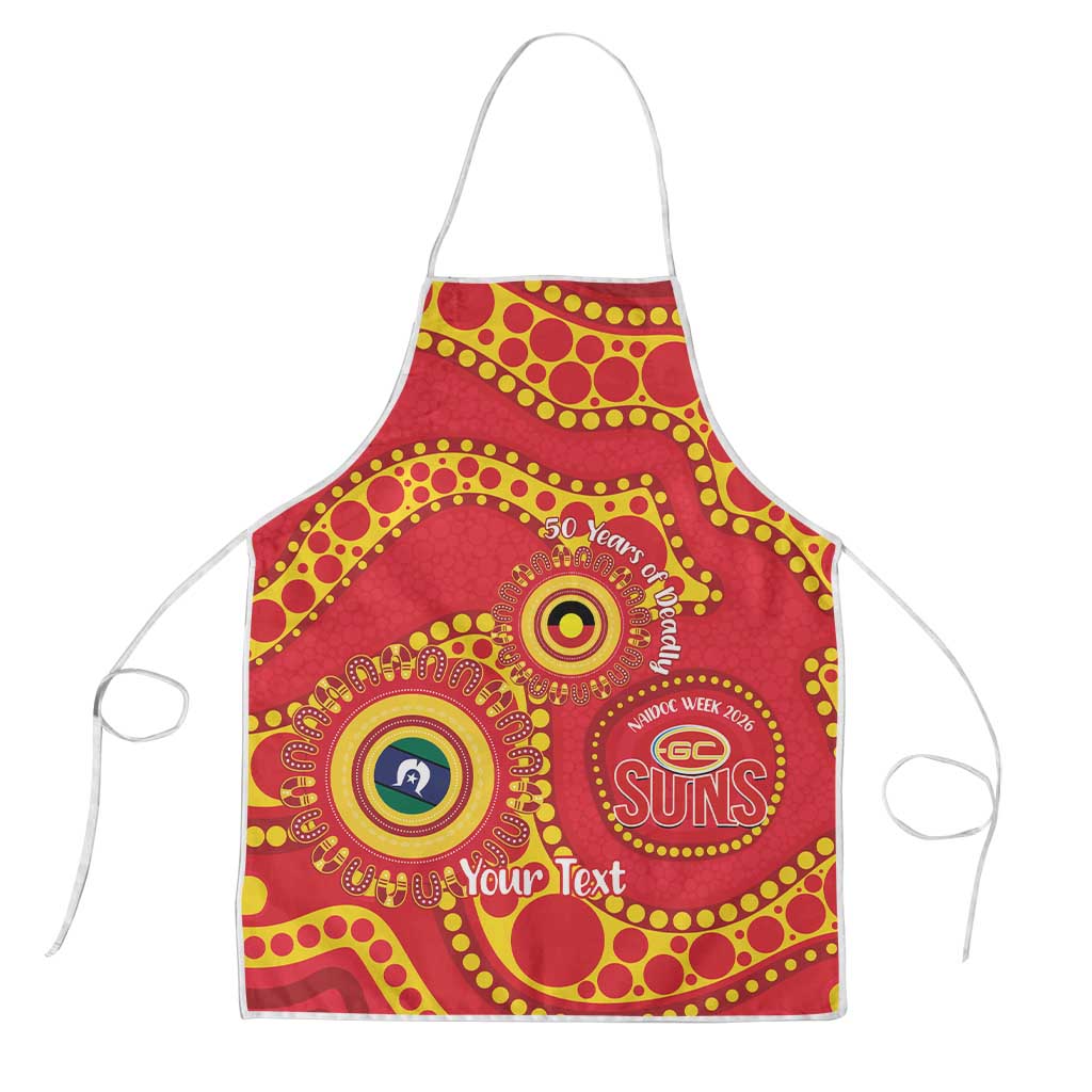 Suns NAIDOC Week 2026 Personalised Apron 50 Years of Deadly Aboriginal Art