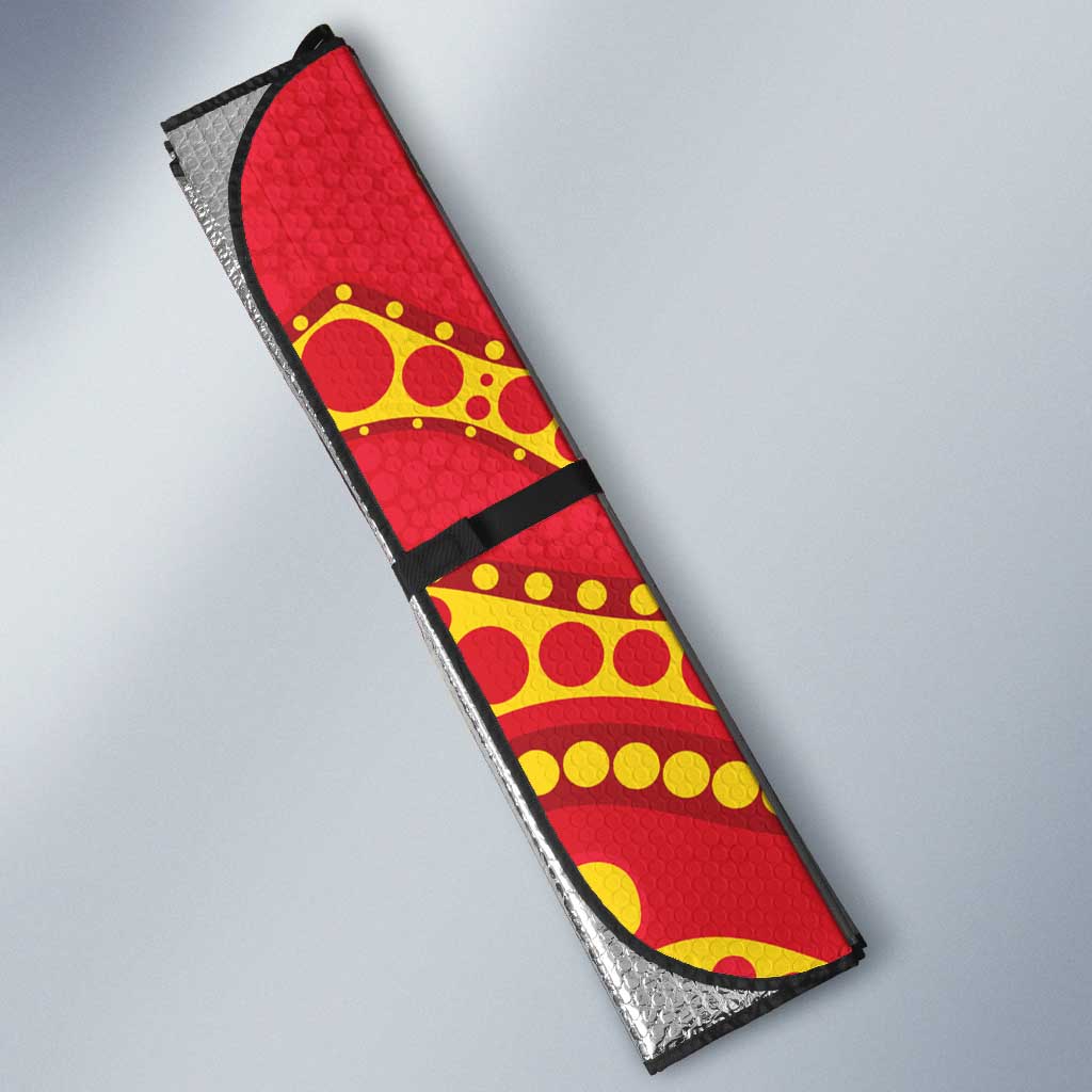 Suns NAIDOC Week 2026 Personalised Auto Sun Shade 50 Years of Deadly Aboriginal Art