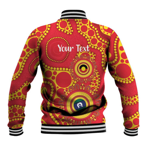 Suns NAIDOC Week 2026 Personalised Baseball Jacket 50 Years of Deadly Aboriginal Art