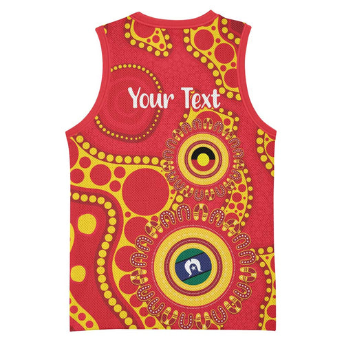 Suns NAIDOC Week 2026 Personalised Basketball Jersey 50 Years of Deadly Aboriginal Art