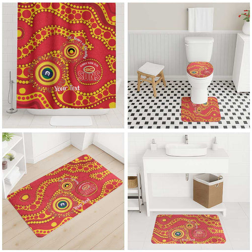 Suns NAIDOC Week 2026 Personalised Bathroom Set 50 Years of Deadly Aboriginal Art