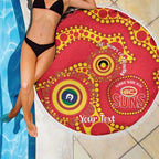 Suns NAIDOC Week 2026 Personalised Beach Blanket 50 Years of Deadly Aboriginal Art