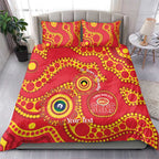 Suns NAIDOC Week 2026 Personalised Bedding Set 50 Years of Deadly Aboriginal Art