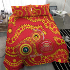 Suns NAIDOC Week 2026 Personalised Bedding Set 50 Years of Deadly Aboriginal Art