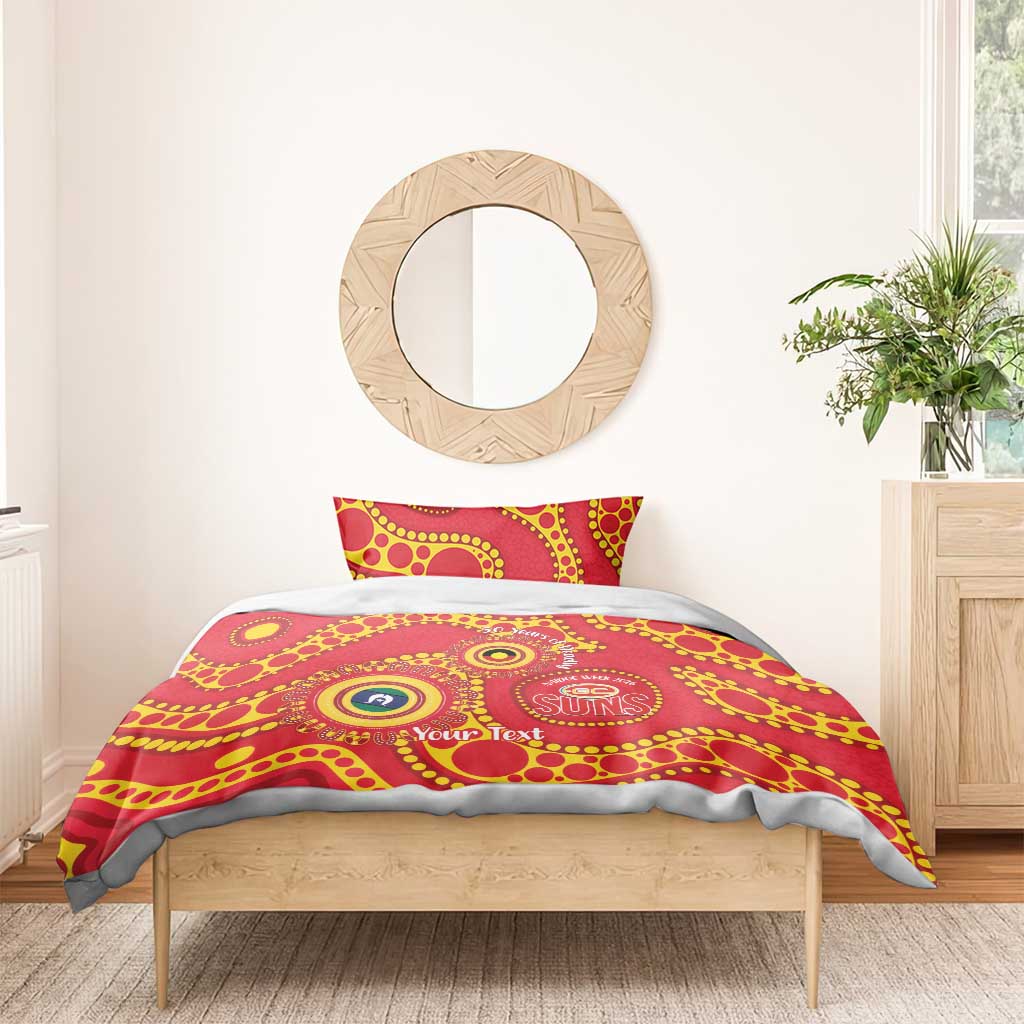 Suns NAIDOC Week 2026 Personalised Bedding Set 50 Years of Deadly Aboriginal Art