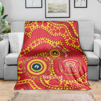 Suns NAIDOC Week 2026 Personalised Blanket 50 Years of Deadly Aboriginal Art