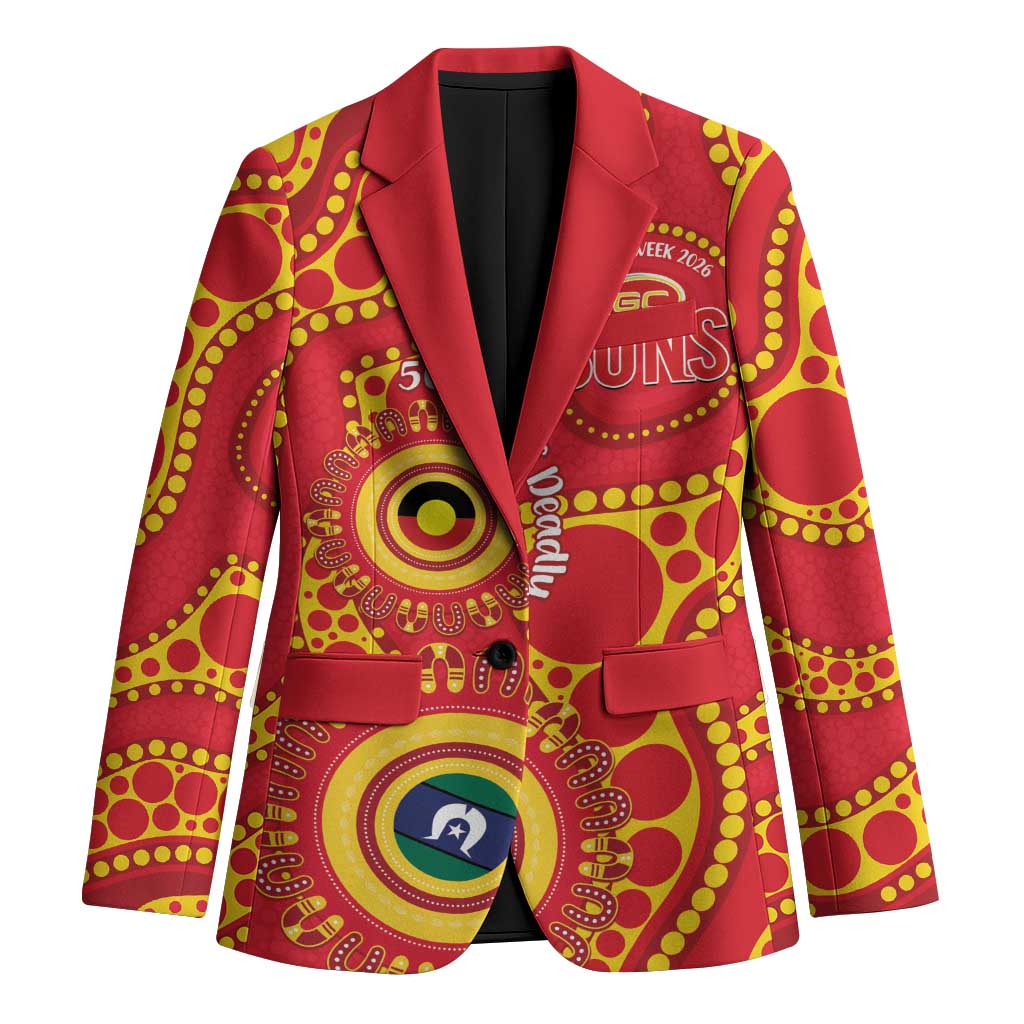 Suns NAIDOC Week 2026 Personalised Blazer 50 Years of Deadly Aboriginal Art