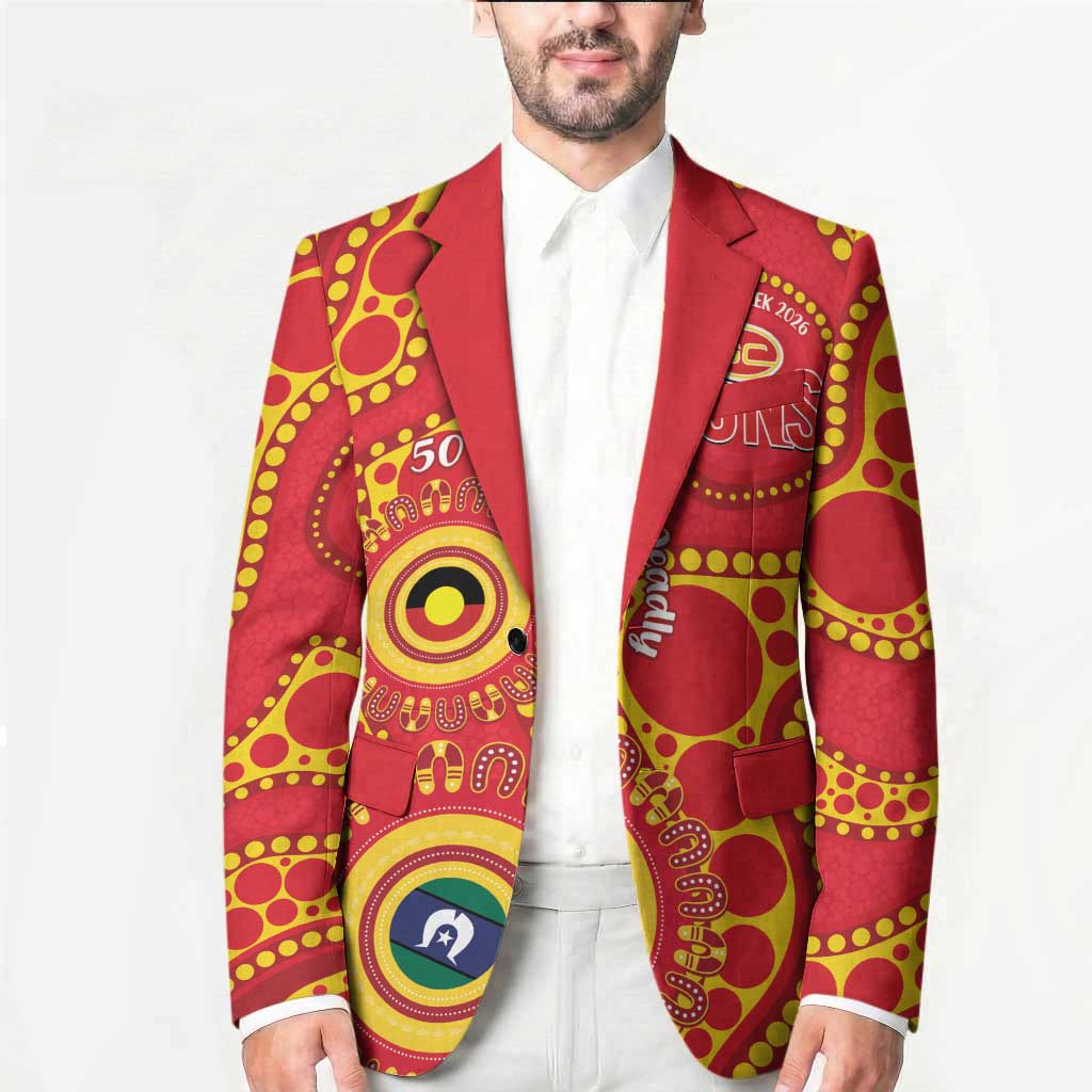 Suns NAIDOC Week 2026 Personalised Blazer 50 Years of Deadly Aboriginal Art