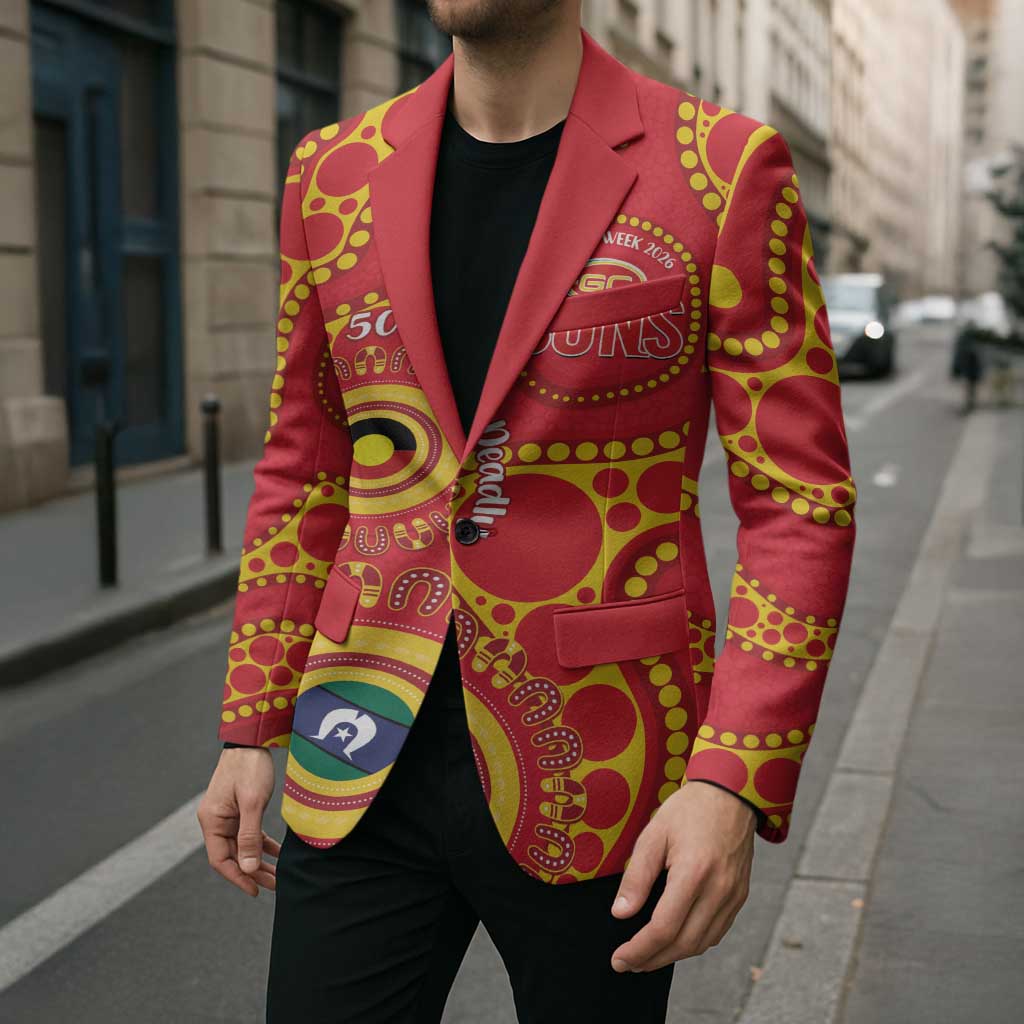 Suns NAIDOC Week 2026 Personalised Blazer 50 Years of Deadly Aboriginal Art