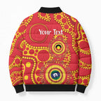 Suns NAIDOC Week 2026 Personalised Bomber Puffer Jacket 50 Years of Deadly Aboriginal Art