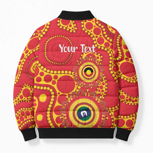 Suns NAIDOC Week 2026 Personalised Bomber Puffer Jacket 50 Years of Deadly Aboriginal Art