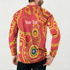 Suns NAIDOC Week 2026 Personalised Button Sweatshirt 50 Years of Deadly Aboriginal Art