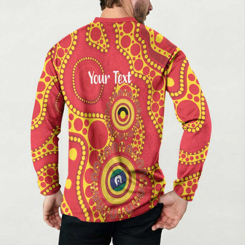Suns NAIDOC Week 2026 Personalised Button Sweatshirt 50 Years of Deadly Aboriginal Art