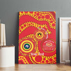 Suns NAIDOC Week 2026 Personalised Canvas Wall Art 50 Years of Deadly Aboriginal Art