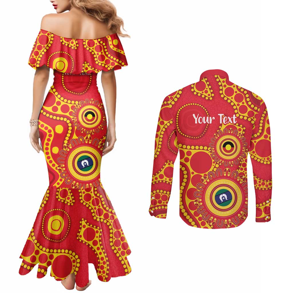 Suns NAIDOC Week 2026 Personalised Couples Matching Mermaid Dress and Long Sleeve Button Shirt 50 Years of Deadly Aboriginal Art