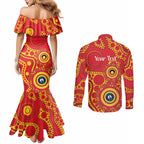 Suns NAIDOC Week 2026 Personalised Couples Matching Mermaid Dress and Long Sleeve Button Shirt 50 Years of Deadly Aboriginal Art