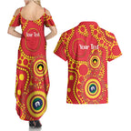 Suns NAIDOC Week 2026 Personalised Couples Matching Summer Maxi Dress and Hawaiian Shirt 50 Years of Deadly Aboriginal Art