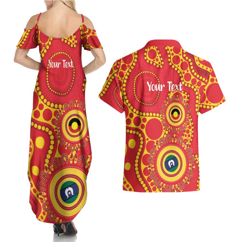 Suns NAIDOC Week 2026 Personalised Couples Matching Summer Maxi Dress and Hawaiian Shirt 50 Years of Deadly Aboriginal Art