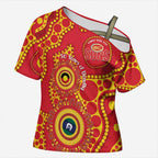 Suns NAIDOC Week 2026 Personalised Cross Shoulder Shirt 50 Years of Deadly Aboriginal Art