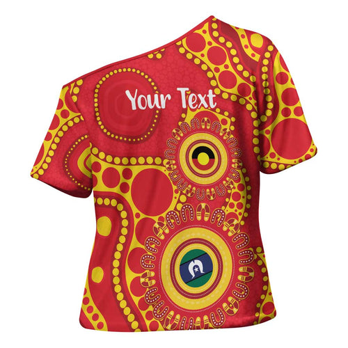 Suns NAIDOC Week 2026 Personalised Cross Shoulder Shirt 50 Years of Deadly Aboriginal Art